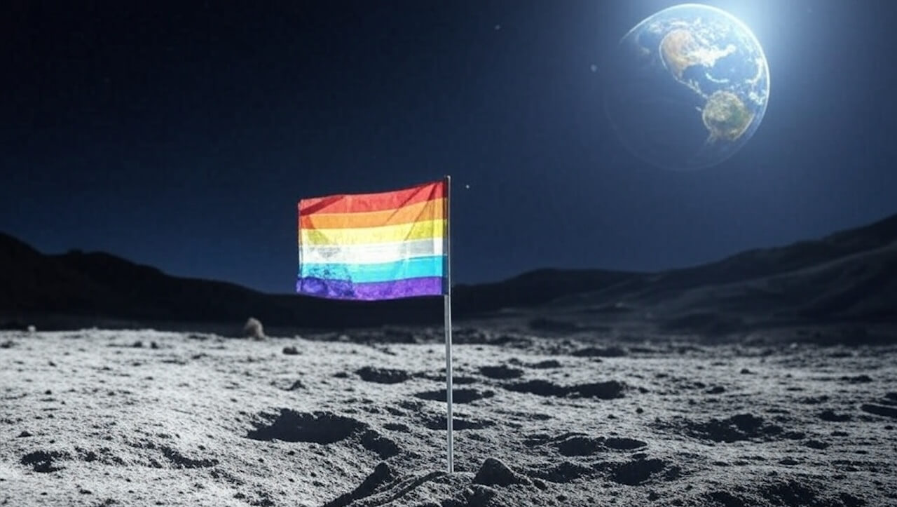 L’arte queer sulla Luna, come simbolo “dell’unità e delle opportunità sconfinate della comunità LGBTQ”