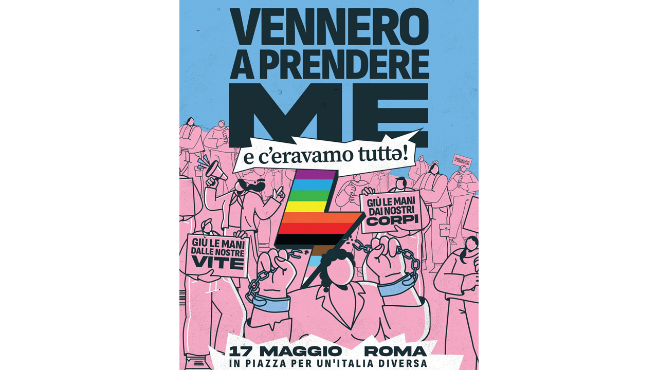 Manifestazione LGBTAQ+ Roma 17 Maggio 2025
