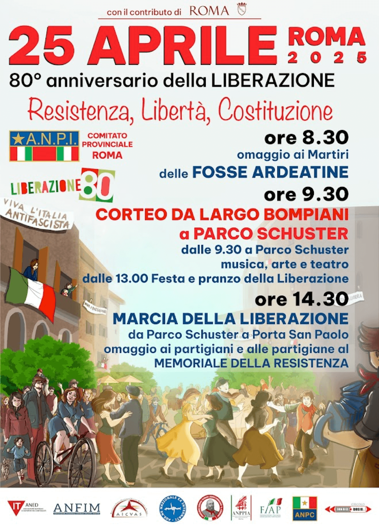 Festa della Liberazione 2025 a Roma: il programma