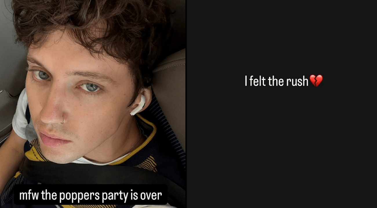 Negli USA di Trump la FDA reprime il popper, Troye Sivan: "La festa è finita" - Troye Sivan e il popper - Gay.it