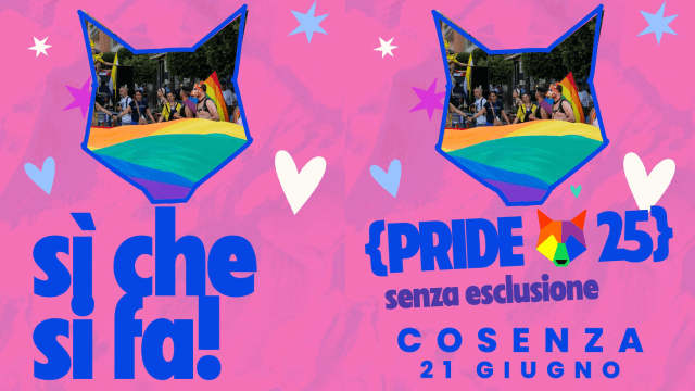 Cosenza Pride 2025: sabato 21 giugno