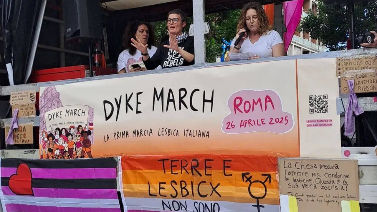La prima Dyke March italiana a Roma, 26 aprile 2025