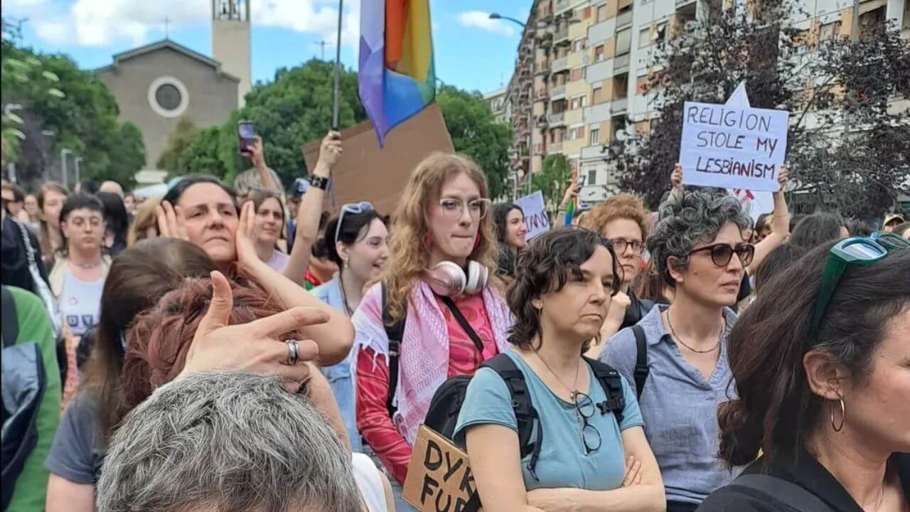 La prima Dyke March italiana a Roma, 26 aprile 2025