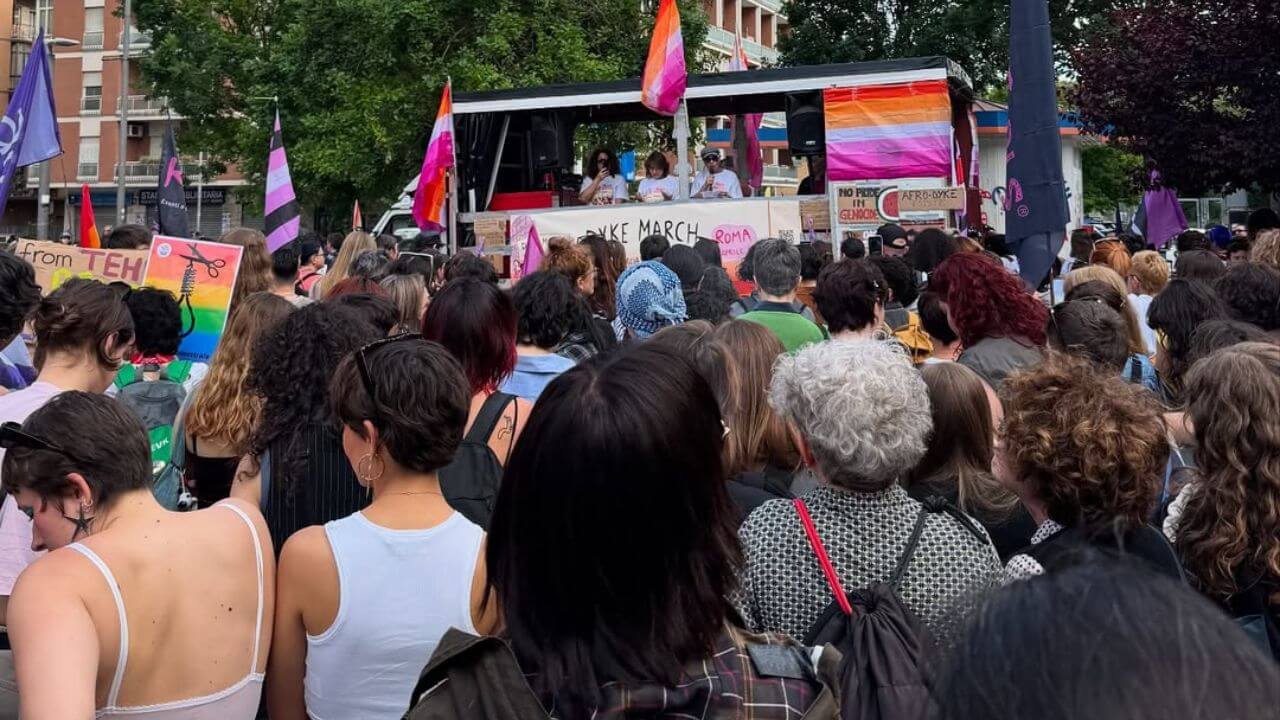 La prima Dyke March italiana a Roma, 26 aprile 2025