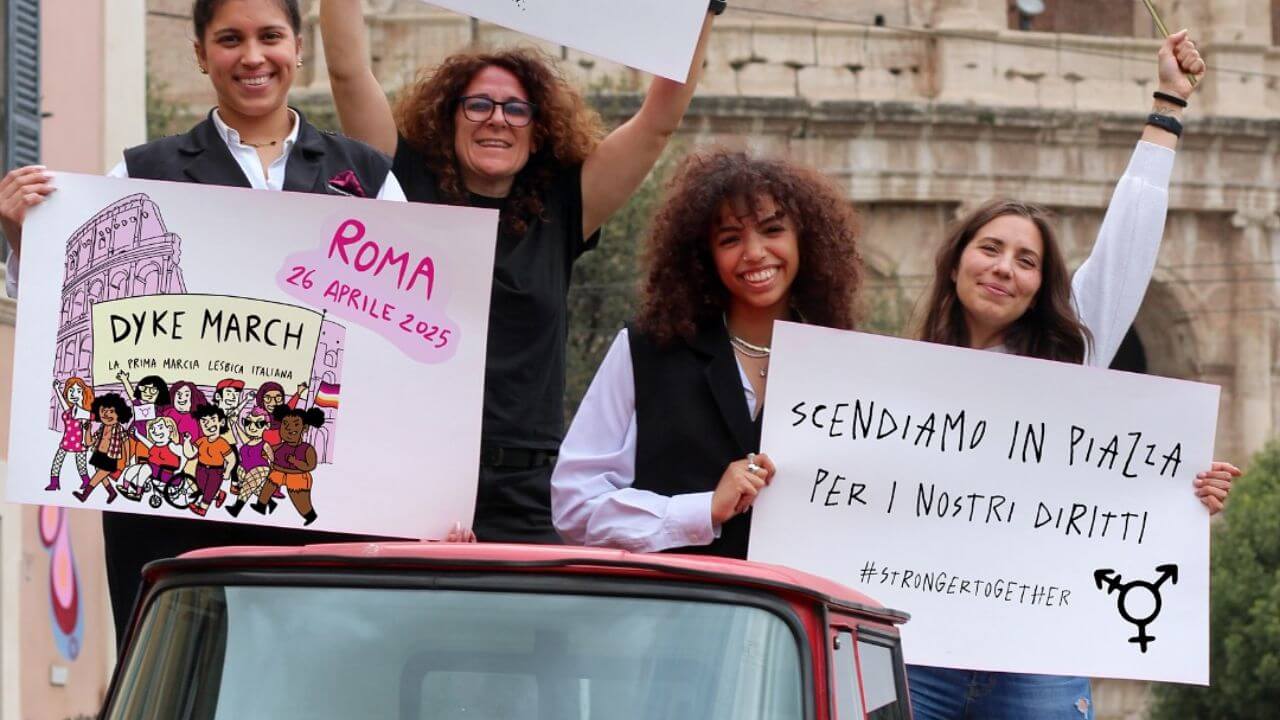 La prima Dyke March italiana a Roma, 26 aprile 2025