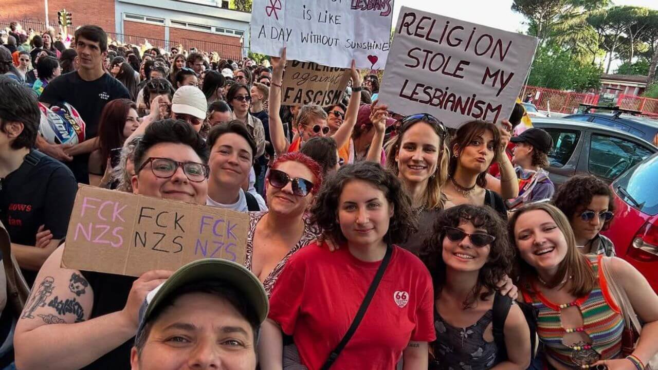 La prima Dyke March italiana a Roma, 26 aprile 2025