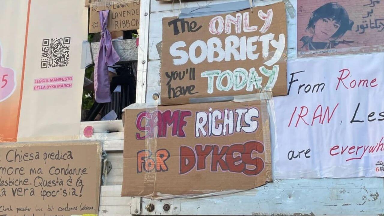 La prima Dyke March italiana a Roma, 26 aprile 2025