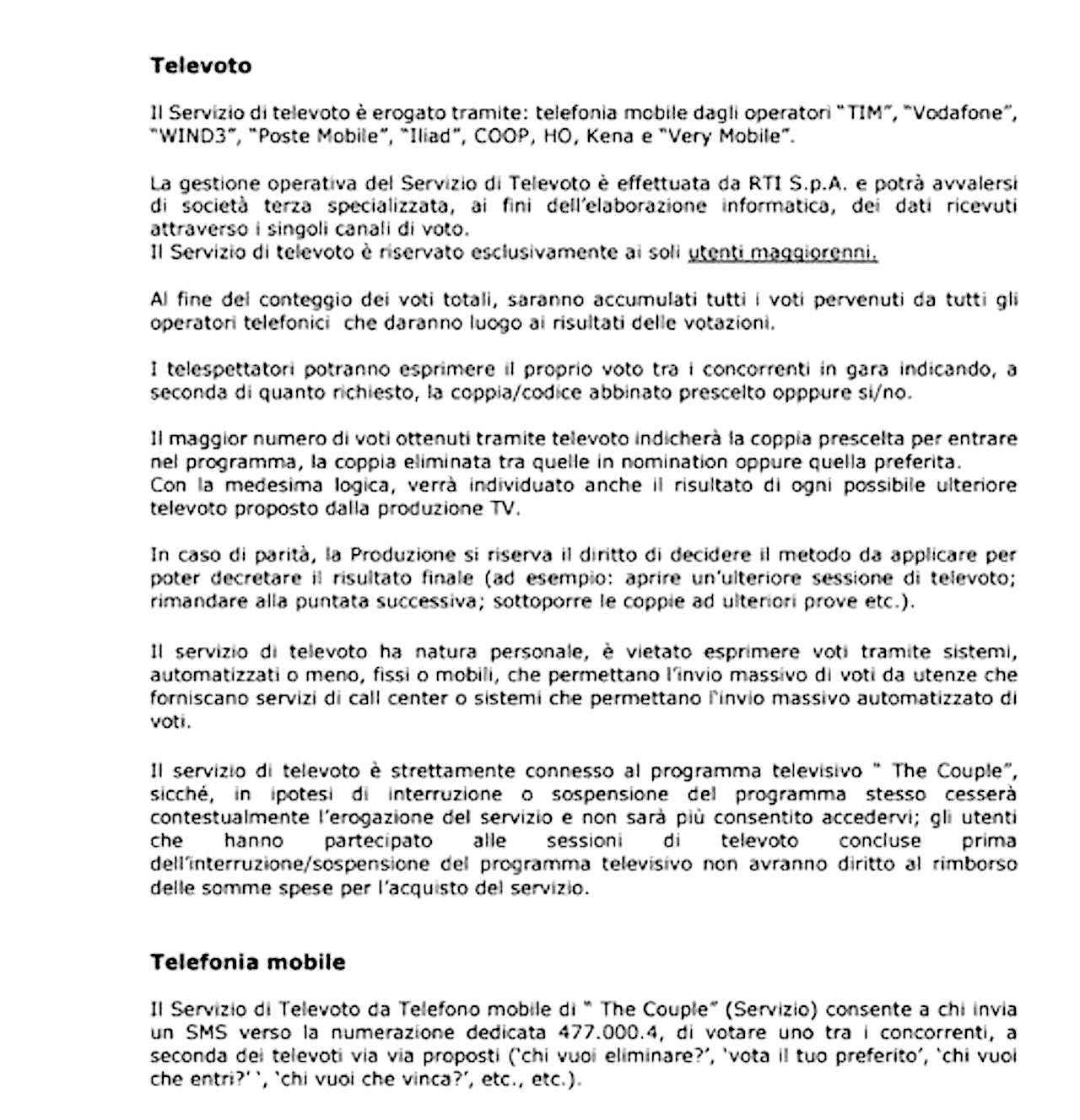 Regolamento The Couple: come cambia il televoto