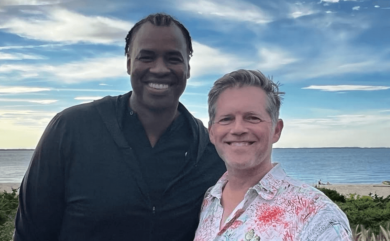 Jason Collins, l'ex stella NBA ha sposato l'amato Brunson Green (VIDEO) - Brunson Green e Jason Collins foto - Gay.it