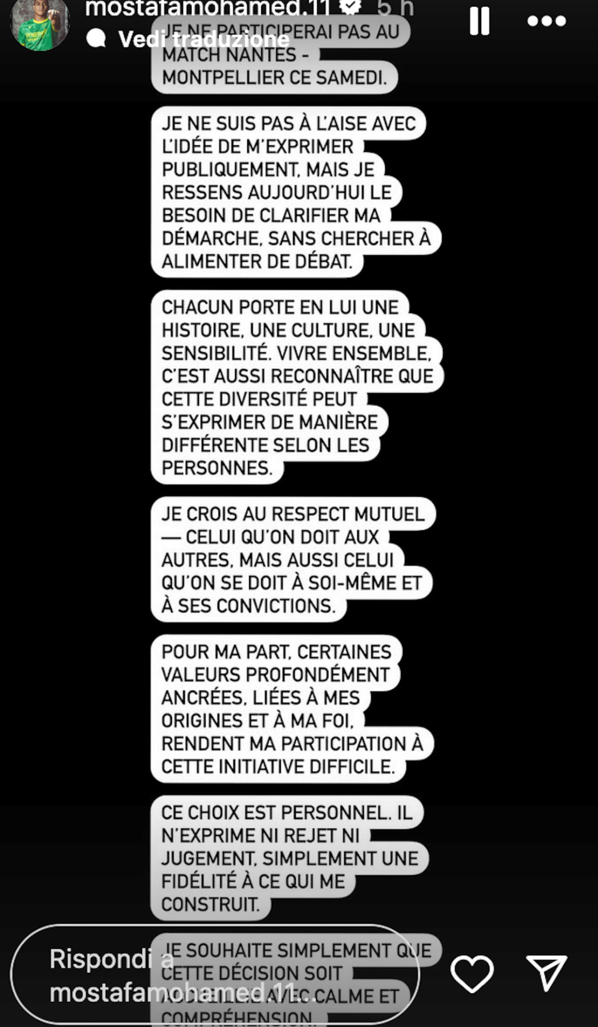 Giornata contro l'Omobitransfobia nel calcio francese, Mostafa Mohamed si rifiuta di giocare: "Motivi di fede" - Giornata contro lOmobitransfobia nel calcio francese bufera su Mostafa Mohamed che si rifiuta di giocare 2 1 - Gay.it