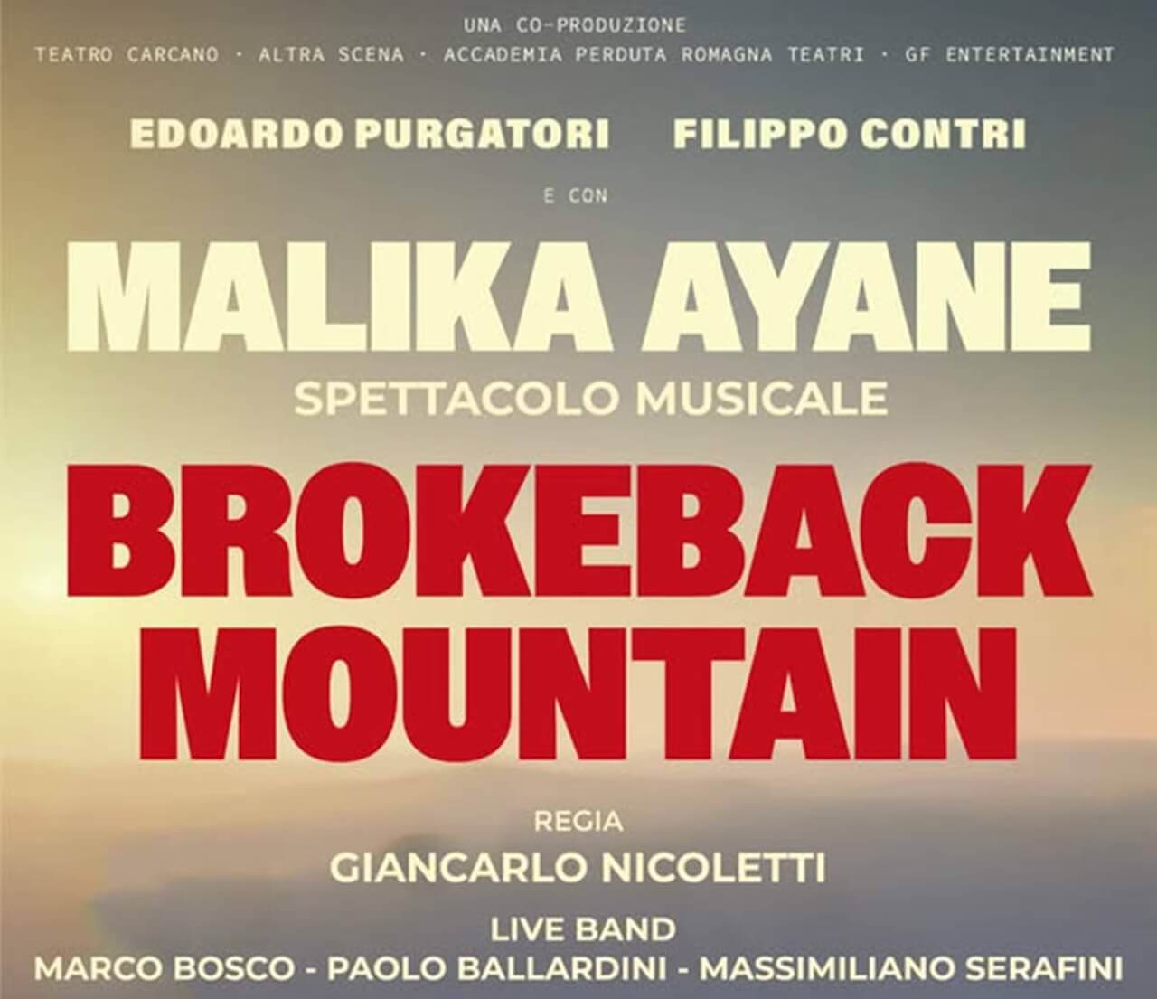 Filippo Contri a teatro nel ruolo di Jack in Brokeback Mountain: “In tanti mi chiedevano se fossi fluido, mio padre sarebbe felice di avere un figlio che si può permettere di baciare un ragazzo per 24 ore al giorno” - Malika Ayane nello spettacolo musicale Brokeback Mountain a Pescara 6 novembre 2025 - Gay.it