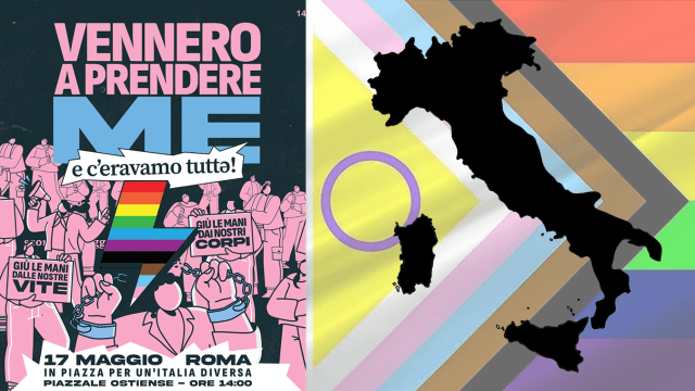 Manifestazione LGBTQ Roma 17 Maggio 2025