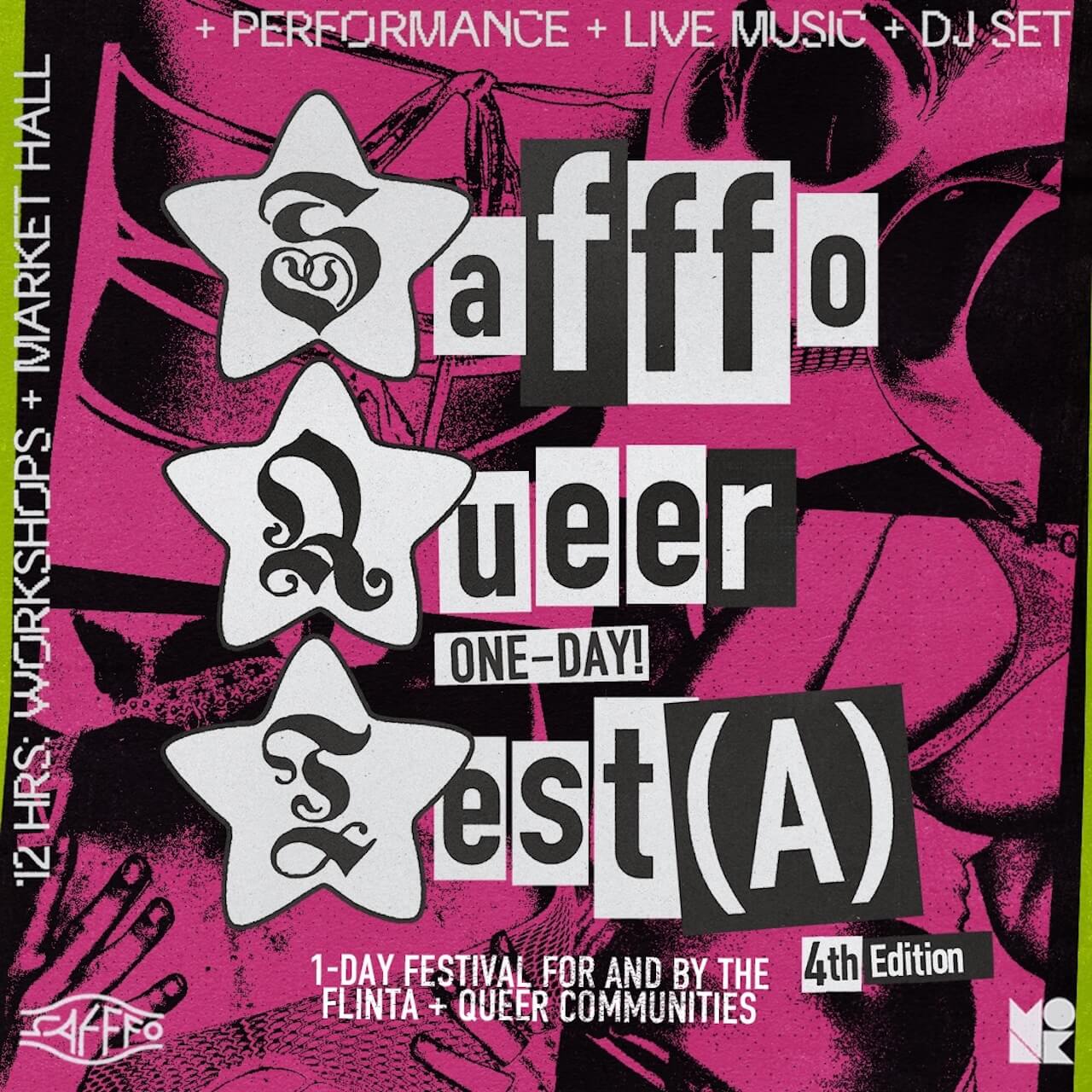 Safffo 2025, torna a Roma il Festival con una una line-up composta da lesbiche, persone queer e trans - Safffo 2025 torna a Roma il Festival con una una line up composta da lesbiche persone queer e trans - Gay.it