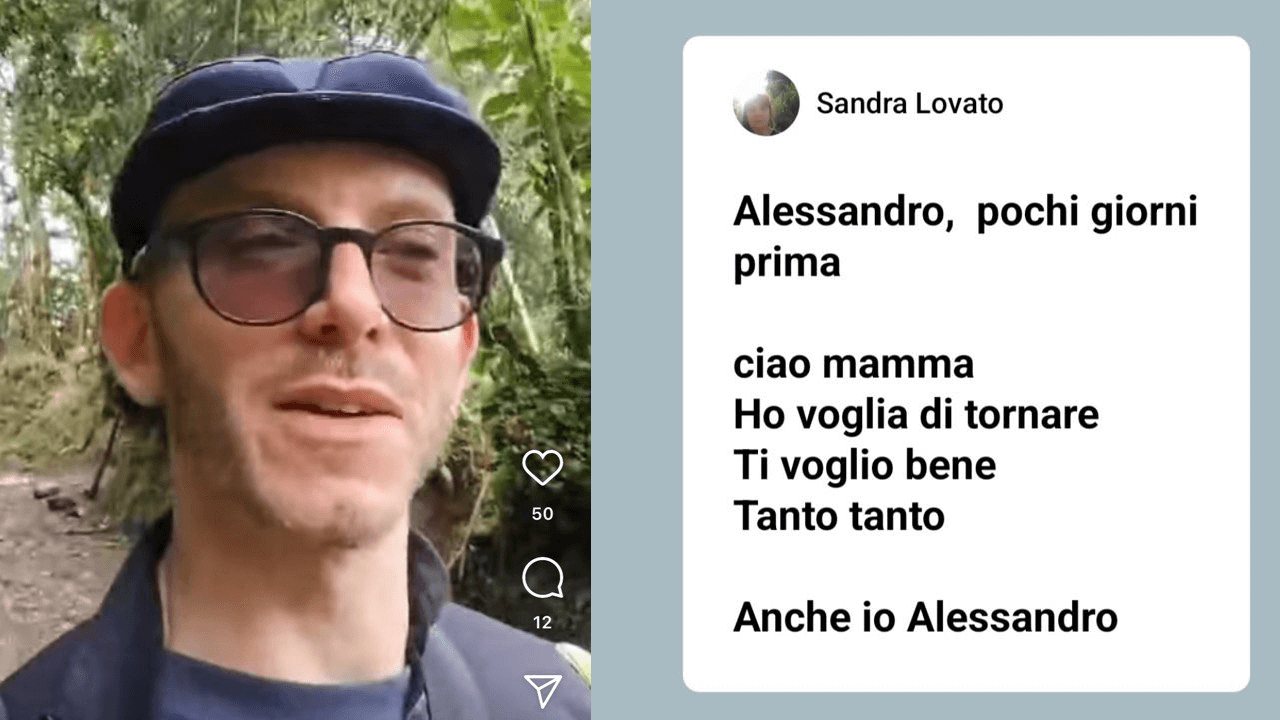 Alessandro Coatti, l'ultimo messaggio inviato alla madre