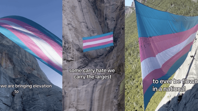 Freedom To Be Monument a Washington e bandiera trans nel Parco Nazionale di Yosemite: "Le persone trans sono naturali" - bandiera trans nel Parco Nazionale di Yosemite - Gay.it