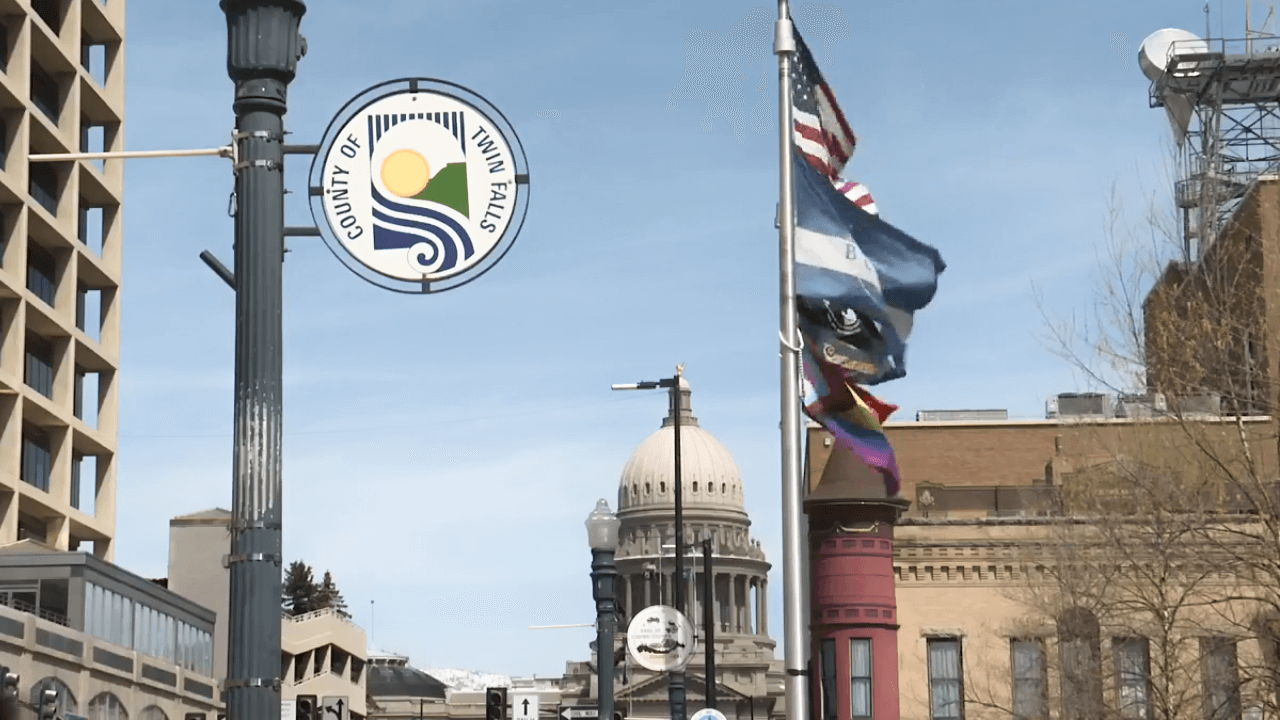 Bandiera Progress Pride a Boise