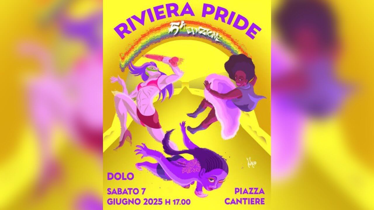 Riviera Pride 2025, sabato 7 giugno a Dolo con la quinta edizione