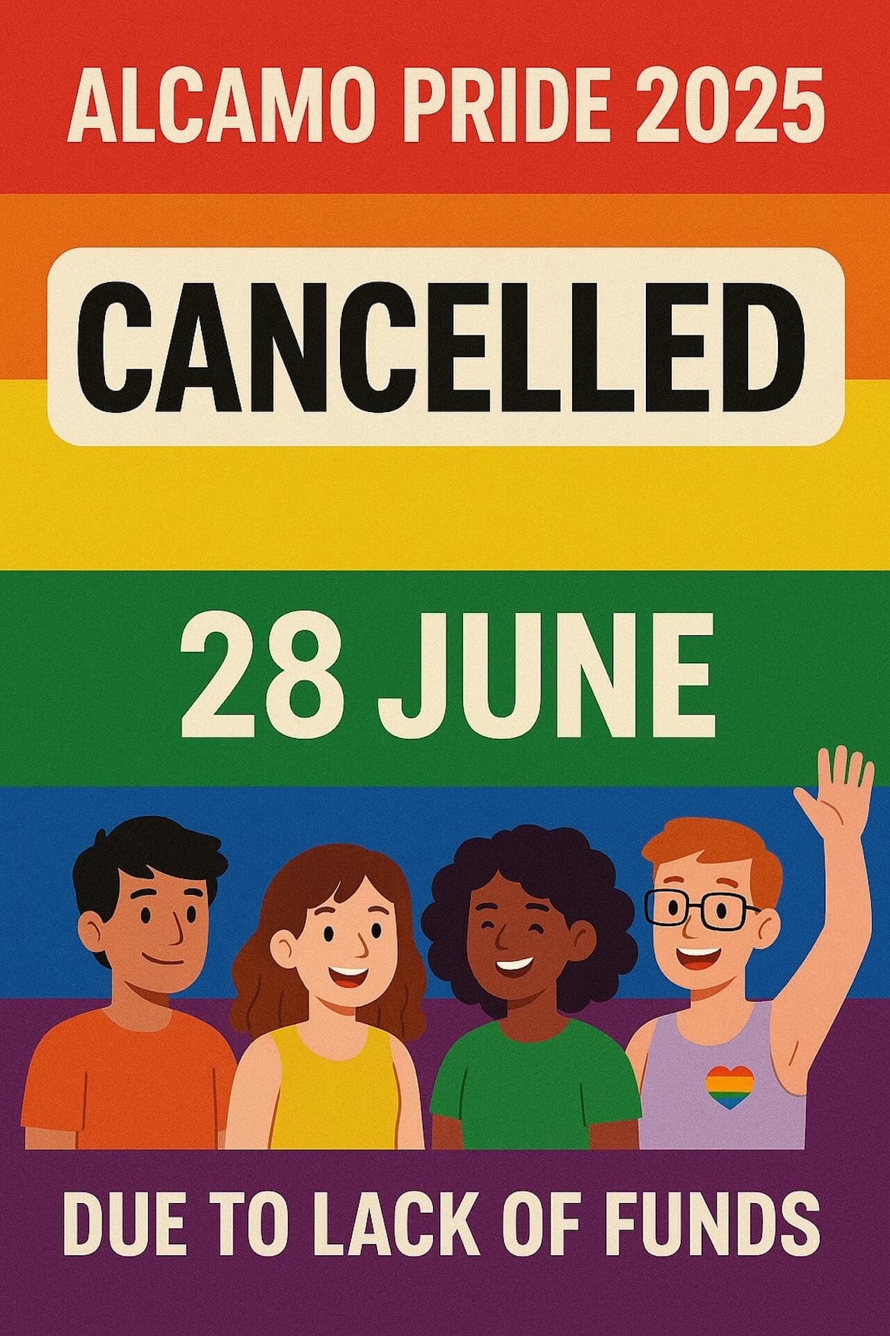 Il Pride più piccolo d’Italia è a Monterotondo: sfide dei Pride di provincia e quartiere, mentre Alcamo e Tortona scompaiono - Alcamo Pride 2025 cancellato copia - Gay.it