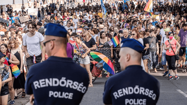 Budapest Pride Polizia