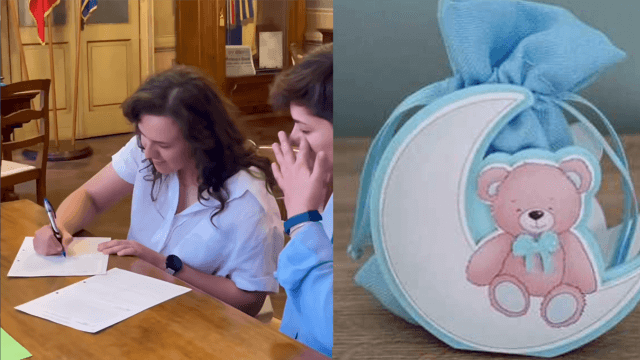 A Modena registrazione immediata del piccolo Antonio, figlio di Valeria e Stefania, dopo la sentenza della Consulta.