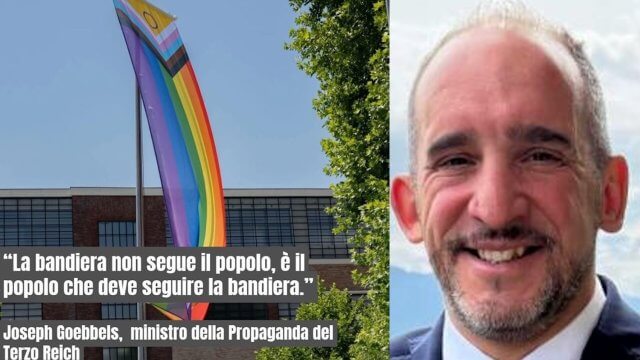 Salvadori, consigliere FDI si autosospende dopo aver associato la bandiera Pride a Joseph Goebbels - Salvadori consigliere FDI si autosospende dopo aver associato la bandiera Pride a Joseph Goebbels - Gay.it