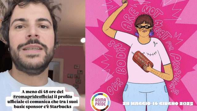 Scilla e La Torre vs. Roma Pride per lo sponsor Starbucks e i suoi presunti legami con Israele: "Censurano il dissenso" (VIDEO) - Scilla e La Torre vs. Roma Pride per lo sponsor Starbucks e i suoi presunti legami con Israele - Gay.it