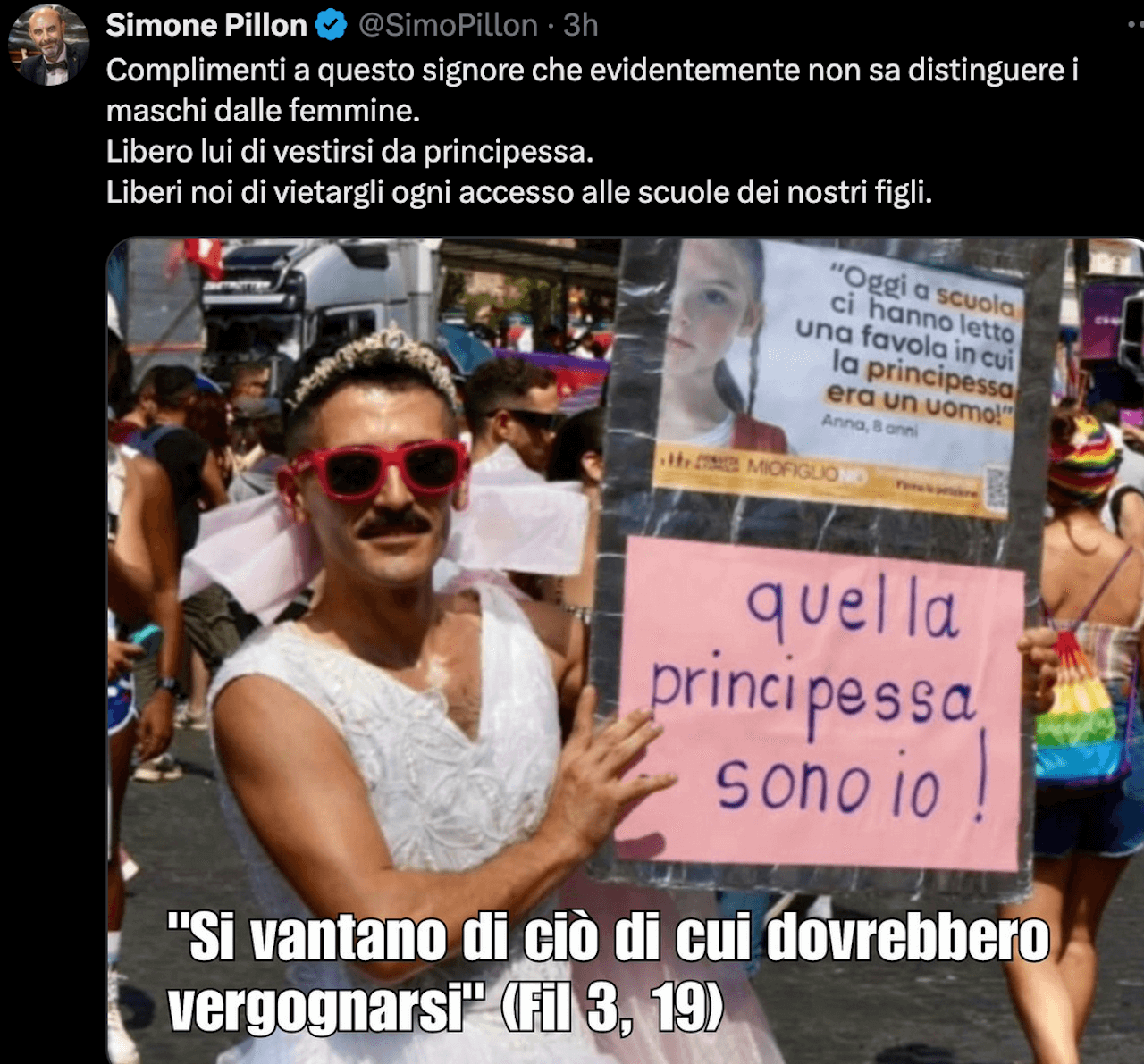 L'Italia come l'Ungheria, la Lega di Salvini vuole vietare i Pride? - Simone Pillon vs. Pride 1 - Gay.it