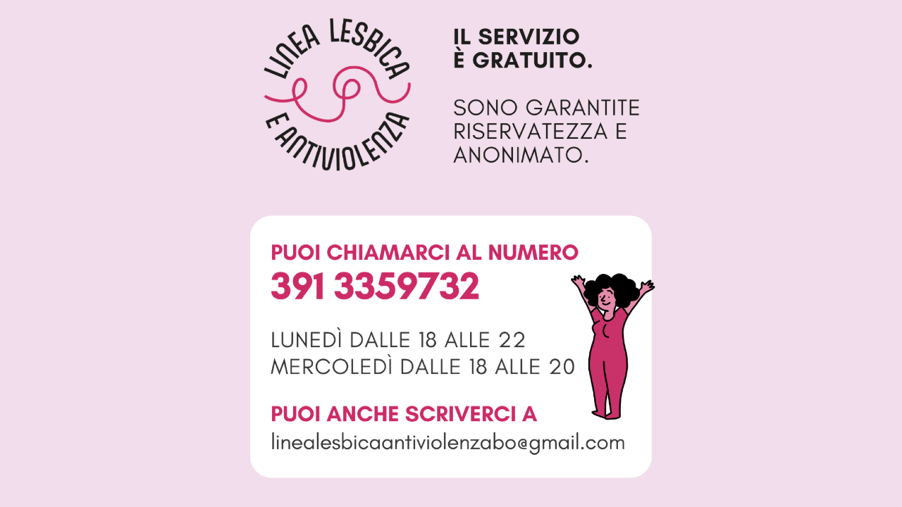 Linea Lesbica e Antiviolenza, la campagna