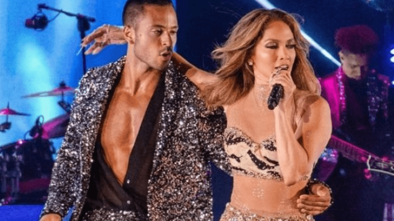 Giuseppe Giofrè balla con Jennifer Lopez