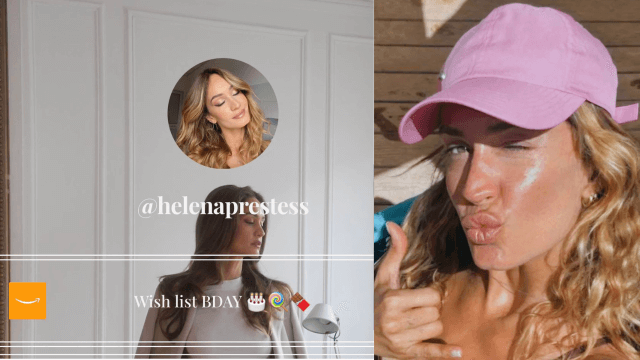Helena Prestes, wishlist Amazon per il compleanno
