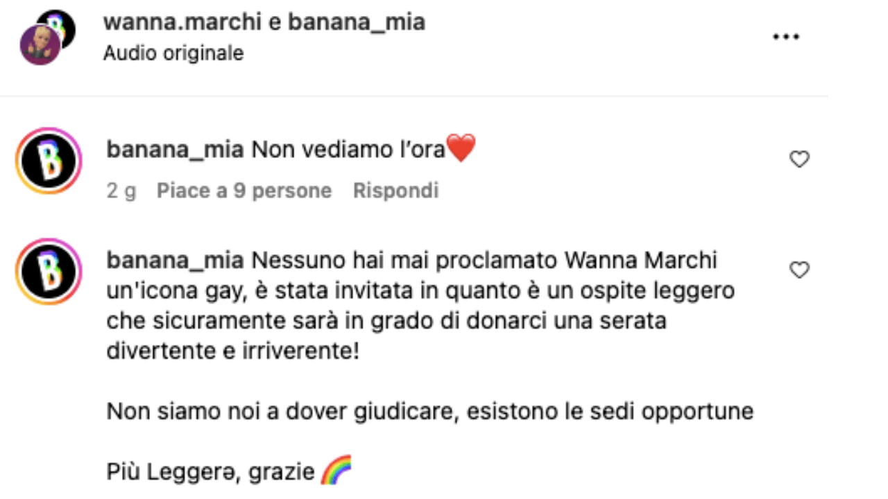 La replica di Bananamia