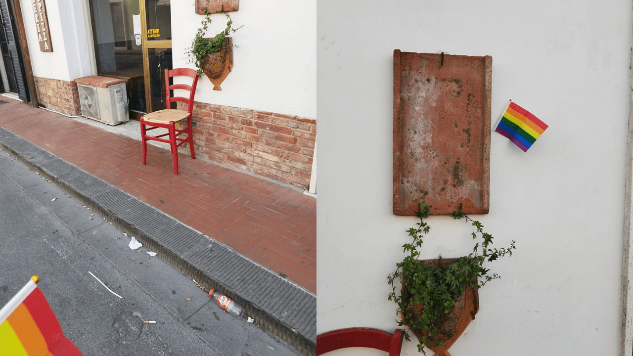 Atto omofobo contro una pizzeria a Chiesina