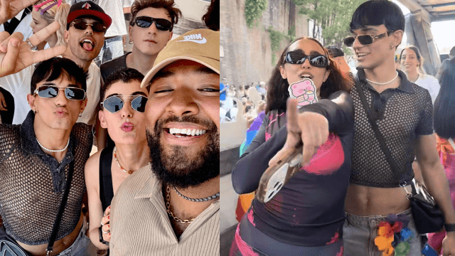 Daniele Doria da Amici al carro di Roma Pride 2025