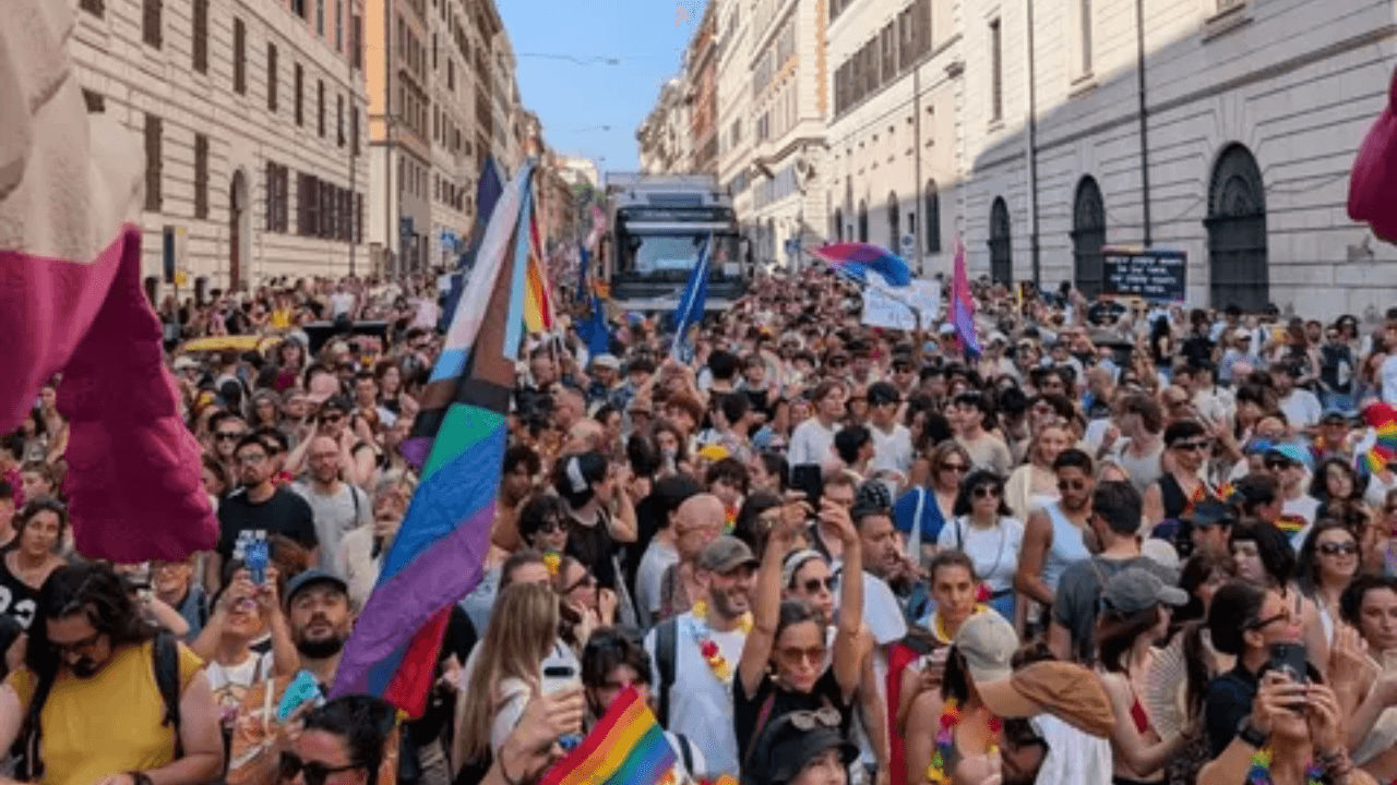 Grande partecipazione al Roma Pride 2025