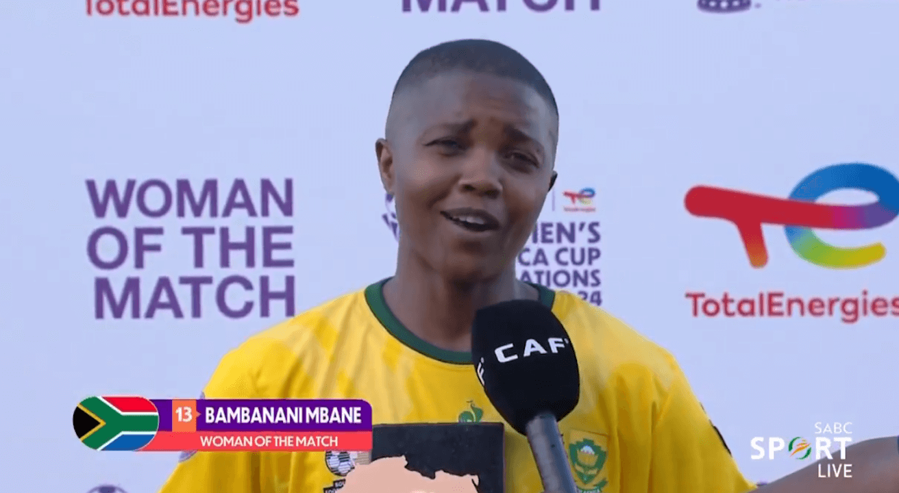 Coppa d’Africa femminile nell’omofobo Marocco, Bambanani Mbane ringrazia sua moglie a fine partita (VIDEO)