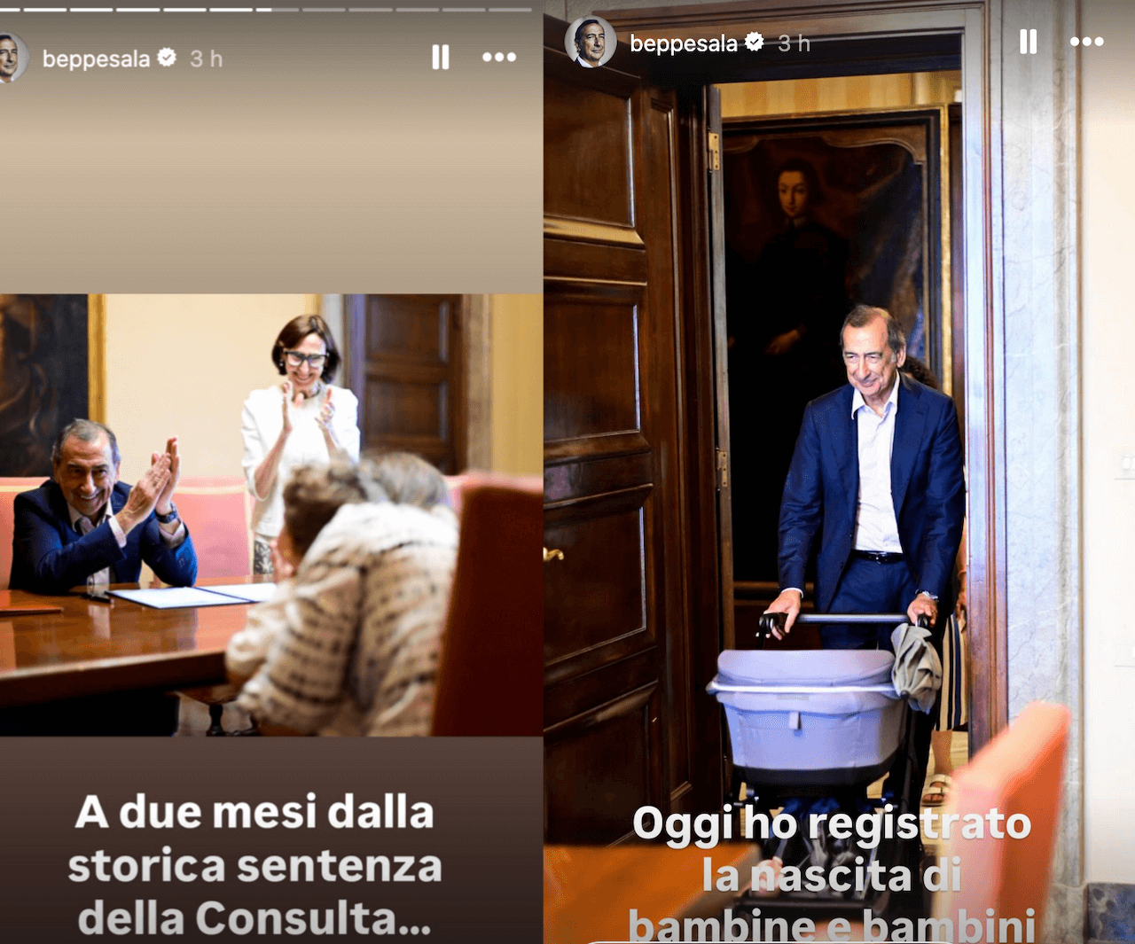 Milano, il sindaco Sala è tornato a registrare i figli con due mamme. Prima volta anche a Brescia - Beppe Sala torna a registrare i figli con due mamme - Gay.it