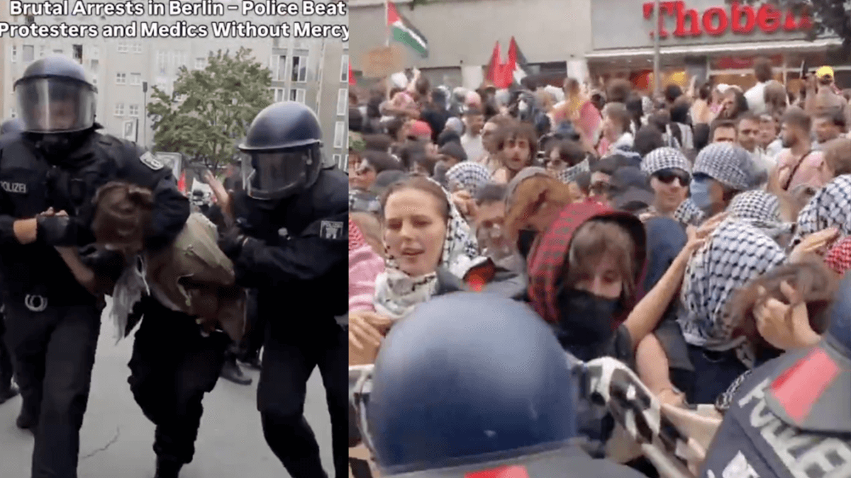 Berlino, cariche della polizia, repressione e 50 arresti al Queer Pride alternativo Pro Palestina: corteo disciolto – video