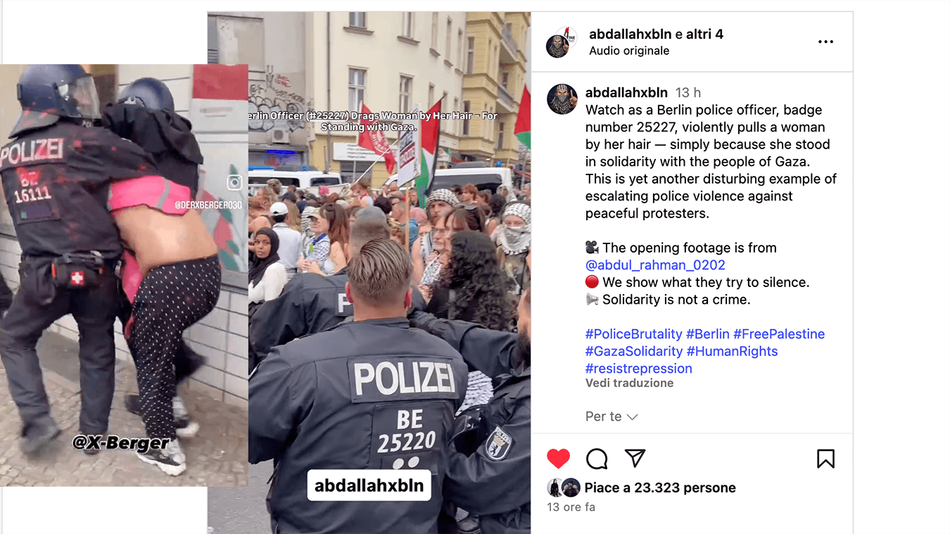 Berlino Queer pride palestina arresti polizia