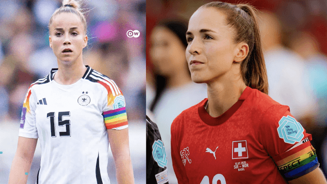 Europei Femminili UEFA 2025, le capitane in campo con la fascia arcobaleno - Europei Femminili UEFA 2025 le capitane in campo con la fascia arcobaleno - Gay.it