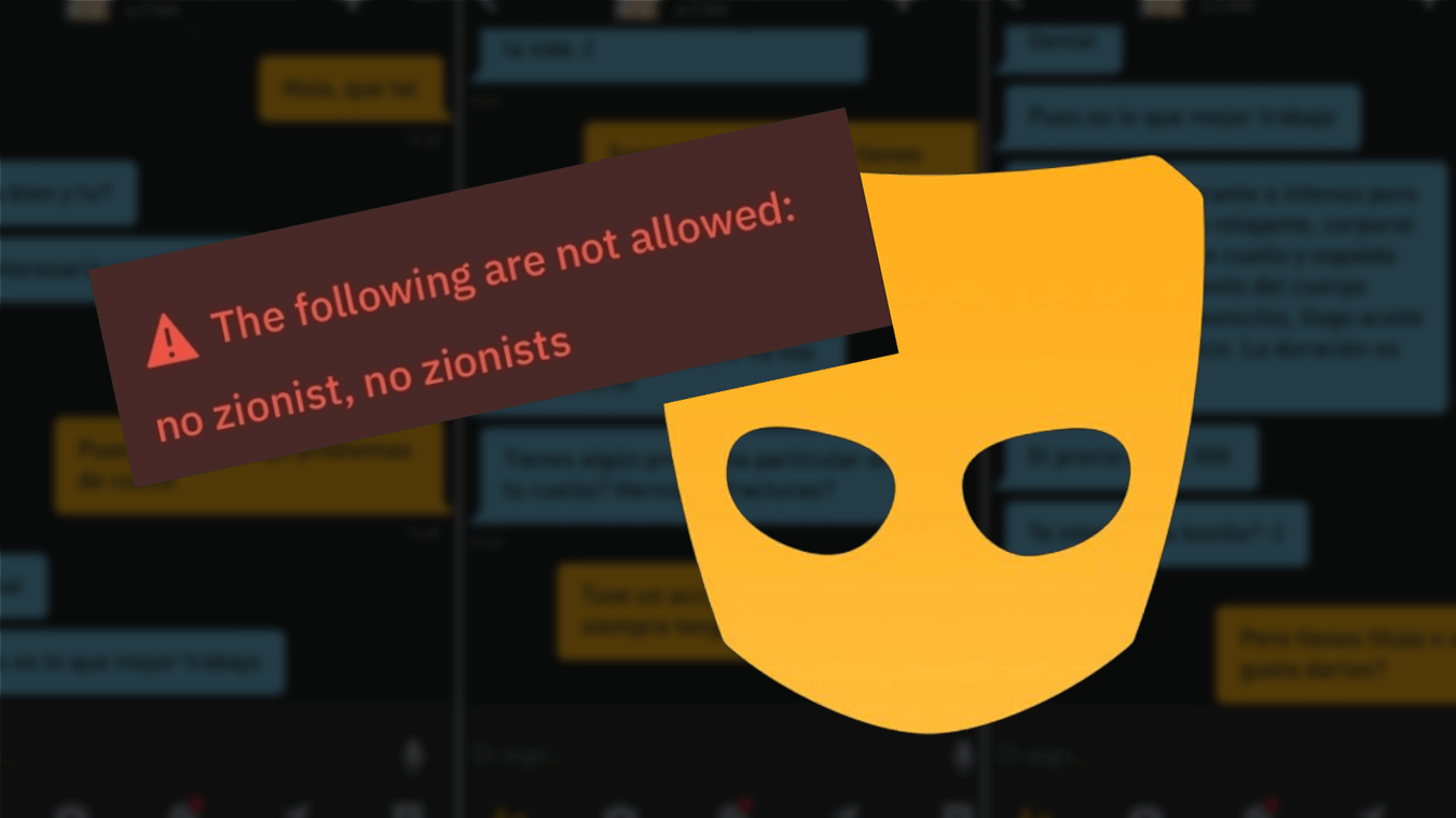 Grindr, si può scrivere “No Ebrei” ma non “No Sionisti”: eliminato il blocco. Cosa è successo
