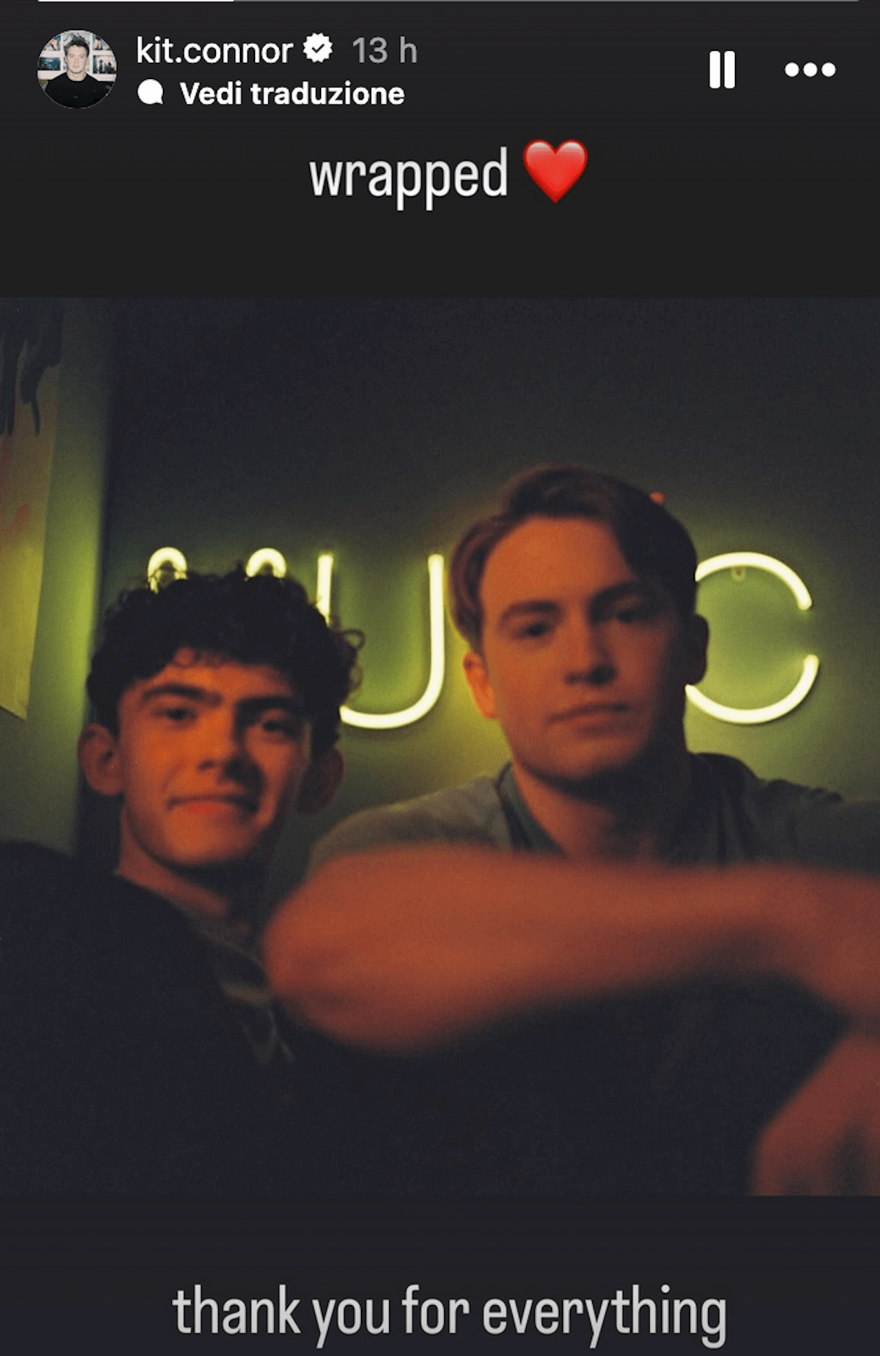 Heartstopper Forever, concluse le riprese del film. I saluti di Joe Locke, Kit Connor e Alice Oseman - Heartstopper il film il saluto di Kit Connor - Gay.it