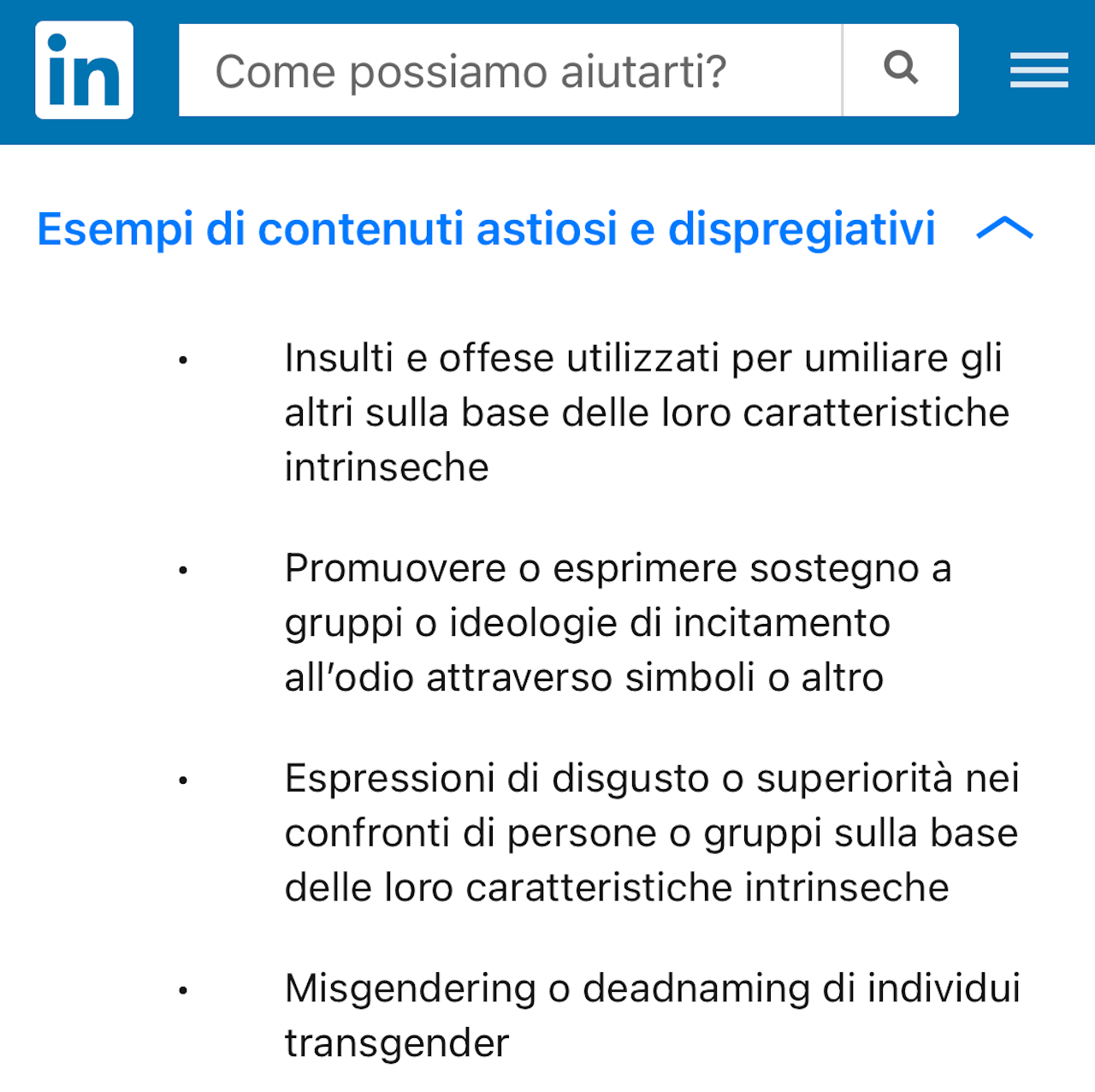 Linkedin ha silenziosamente rimosso la protezione per le persone transgender dai suoi termini di servizio - LinkedIn Italia per oranessuna modifica 1 - Gay.it