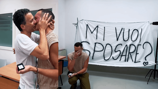 Il video è virale, Lorenzo racconta a Gay.it la sua proposta di matrimonio a Tommaso all'Ospedale Careggi - Lorenzo Tommaso coppia gay Careggi richiesta matrimonio - Gay.it