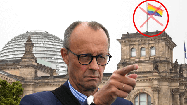 Disprezzo nelle parole del cancelliere tedesco Merz per la bandiera LGBTIQ+ che non sarà issata sul Bundestag in occasione del Berlino Pride del 26 Luglio.