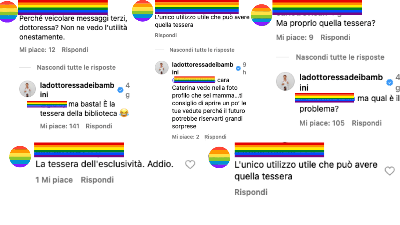 Pioggia di commenti omofobi