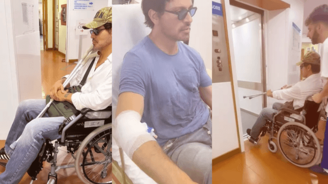 Infortunio per Gabriel Garko sul set