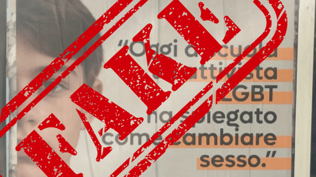 I manifesti transfobici e fake di Pro Vita