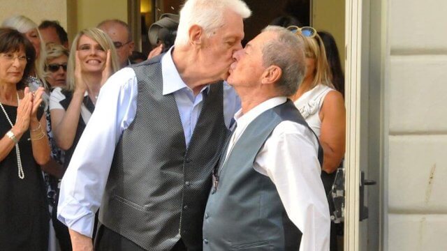 Gianni Reinetti e Franco Perrello, appello al Comune di Torino affinché dedichi un luogo alla loro memoria - Gianni Reinetti e Franco Perrello sposi - Gay.it