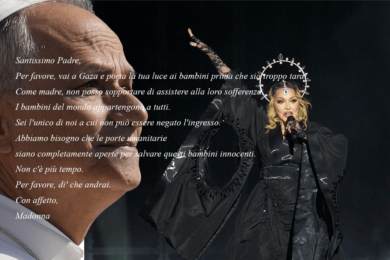 Madonna ci spiega la grave omissione di Leone XIV che non è ancora andato a Gaza
