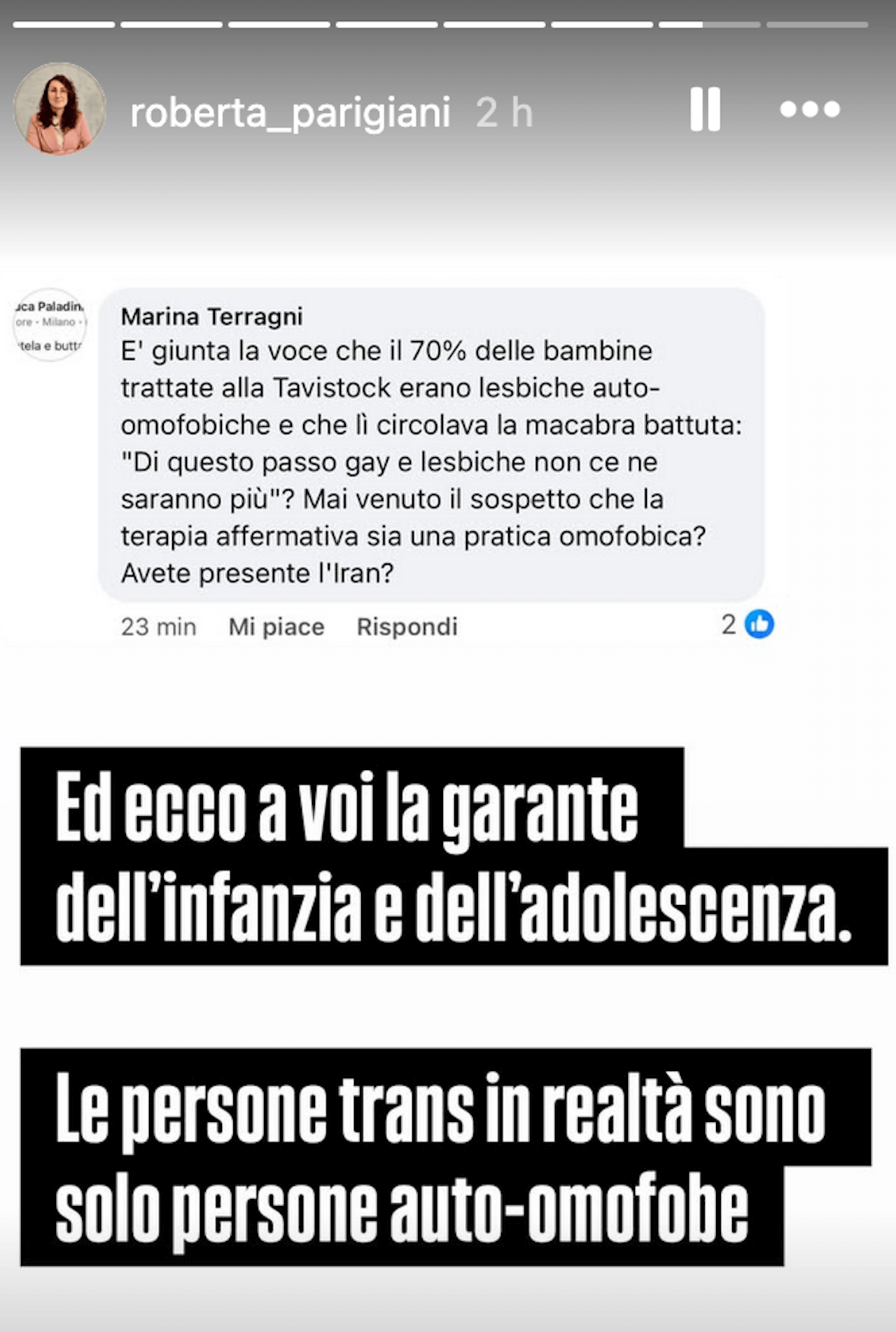 DDL Disforia di Genere, Marina Terragni: "La terapia affermativa sui minori può definirsi pratica omofobica" - Roberta Parigiani vs. Marina Terragni - Gay.it